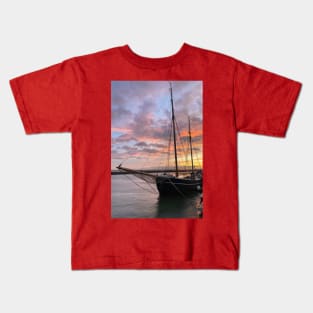 December Daybreak on the River Blyth Kids T-Shirt